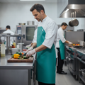 Heavy Duty Waterproof Bib Apron 910mm x 1060mm for Kitchen Use