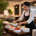 Round Bowls 140mm Melamine for Buffet Presentations (Pack of 12)