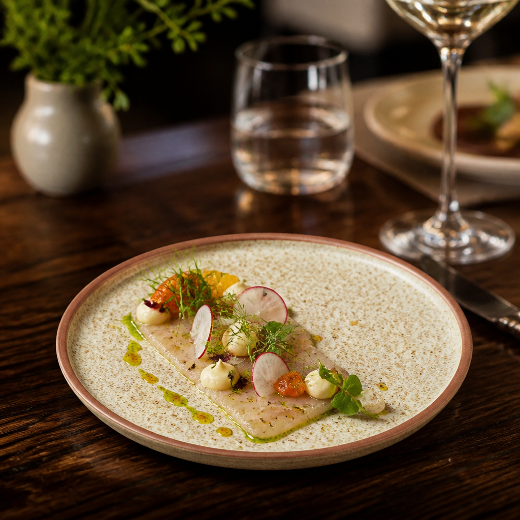 Flat Plates 180mm Stoneware for Creative Plating (Pack of 6)