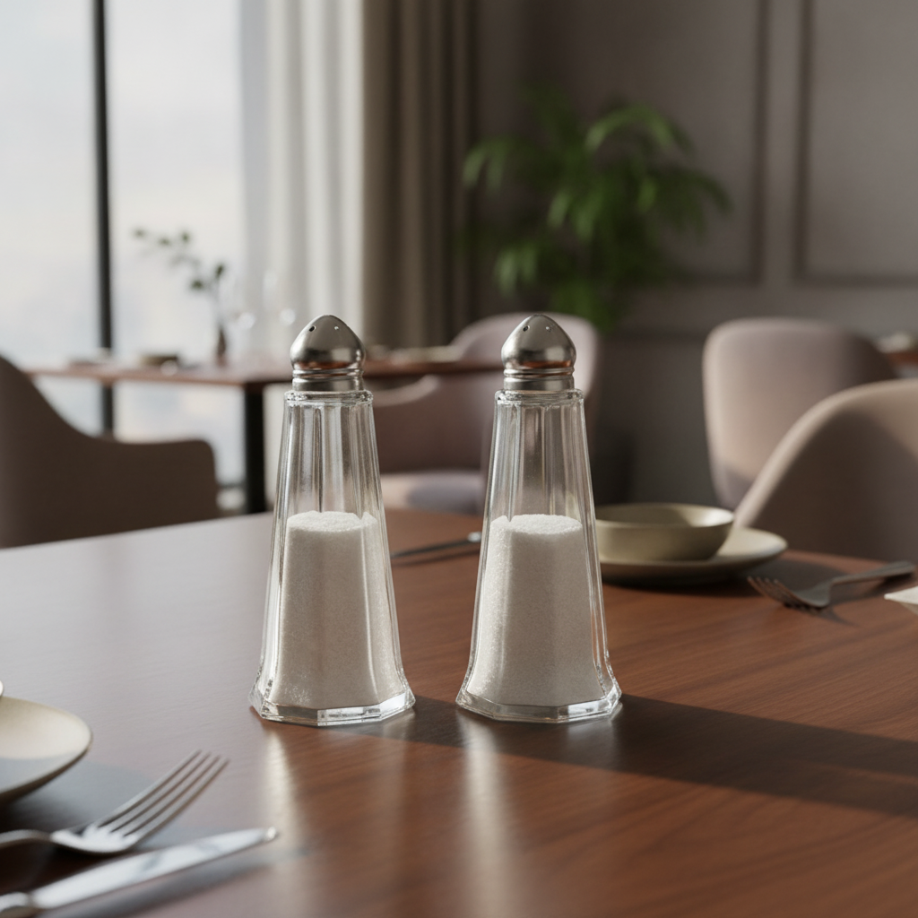 Clear Glass Eiffel Tower Salt and Pepper Shakers 30ml for Restaurants & Bars (Pack of 12)