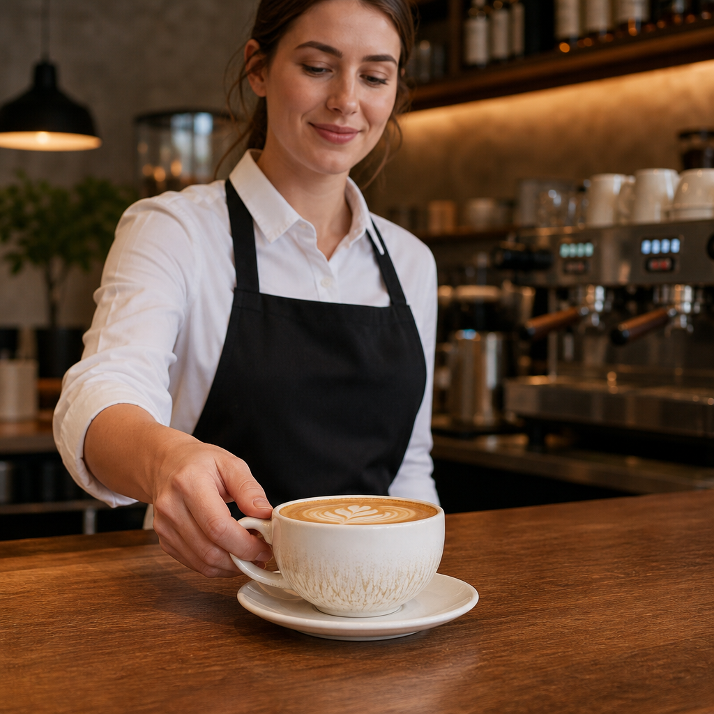 Cups 340ml Ceramic for Coffee Service (Pack of 12)