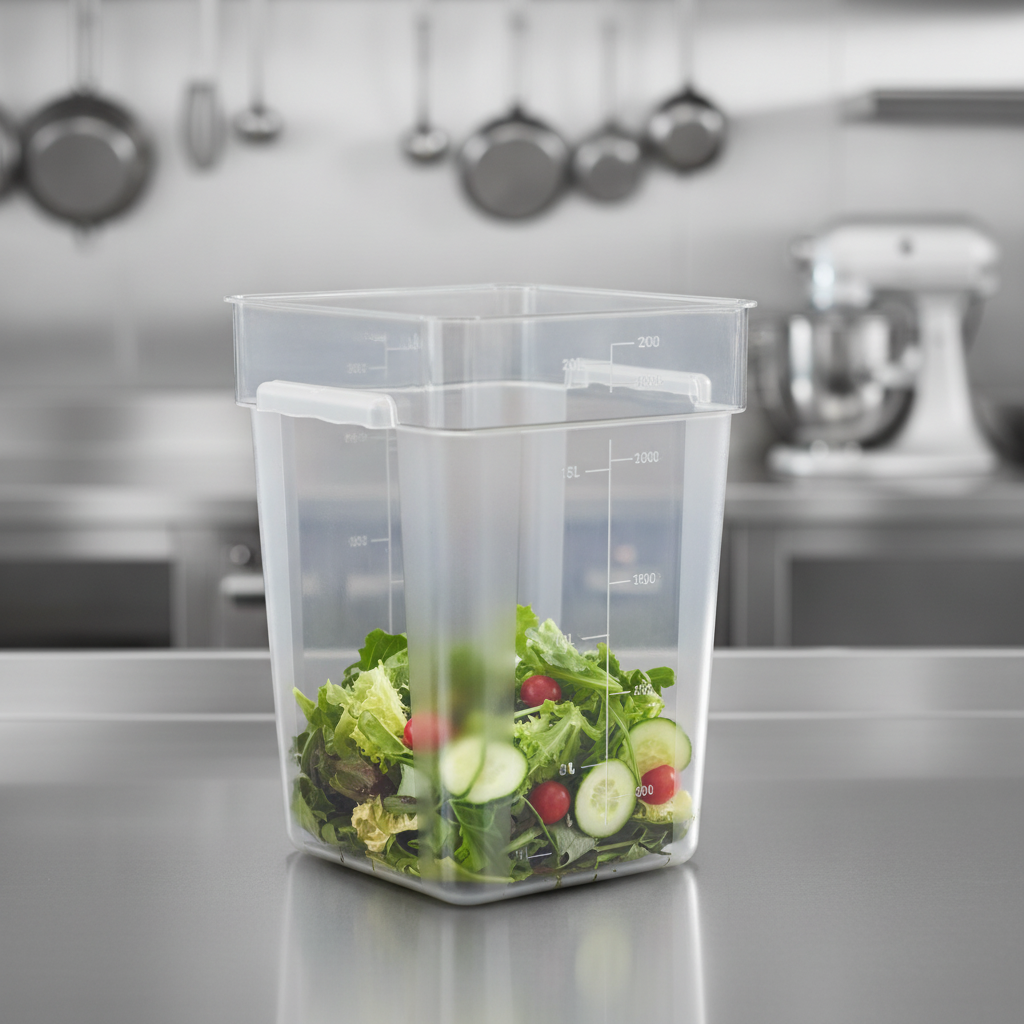 Polycarbonate Square Storage Container 20L for Professional Kitchens
