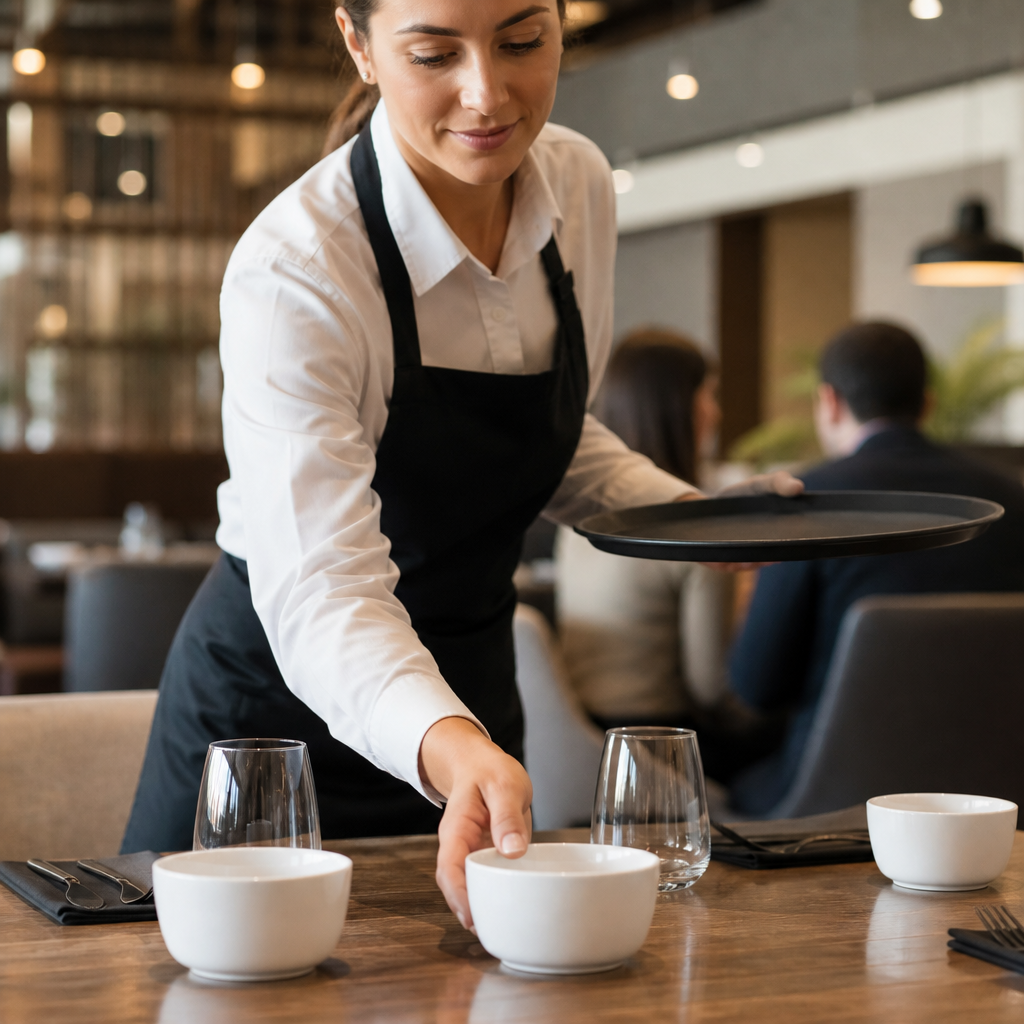 Bowls 115mm White Stoneware for Casual Dining (Pack of 12)