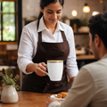 Mugs 340ml Porcelain for Tea and Coffee (Pack of 6)