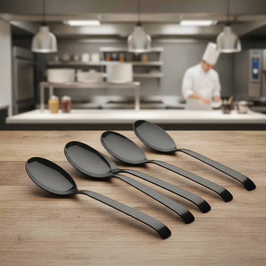 18/10 Stainless Steel Large Salad Spoon for Catering & Hospitality (Pack of 6)