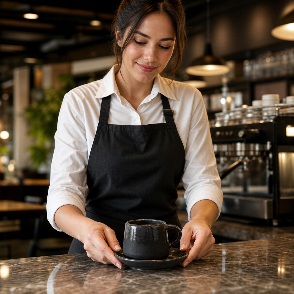 Vitrified Stoneware Espresso Cups 118ml for Coffee Shops (Pack of 24)