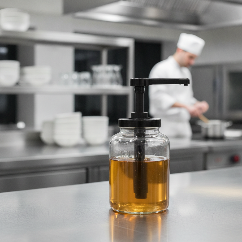 Glass Dosing Dispenser 1.7L for Buffets & Catering