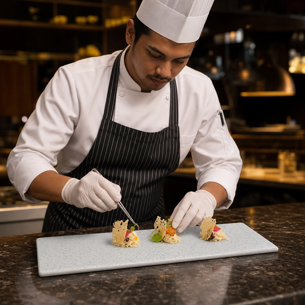 Tasting Trays 295mm Grey Vitrified Ceramic for Catering (Pack of 6)