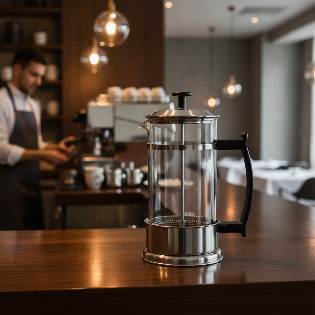 Stainless Steel Cafetiere 1.89L for Coffee & Tea Service