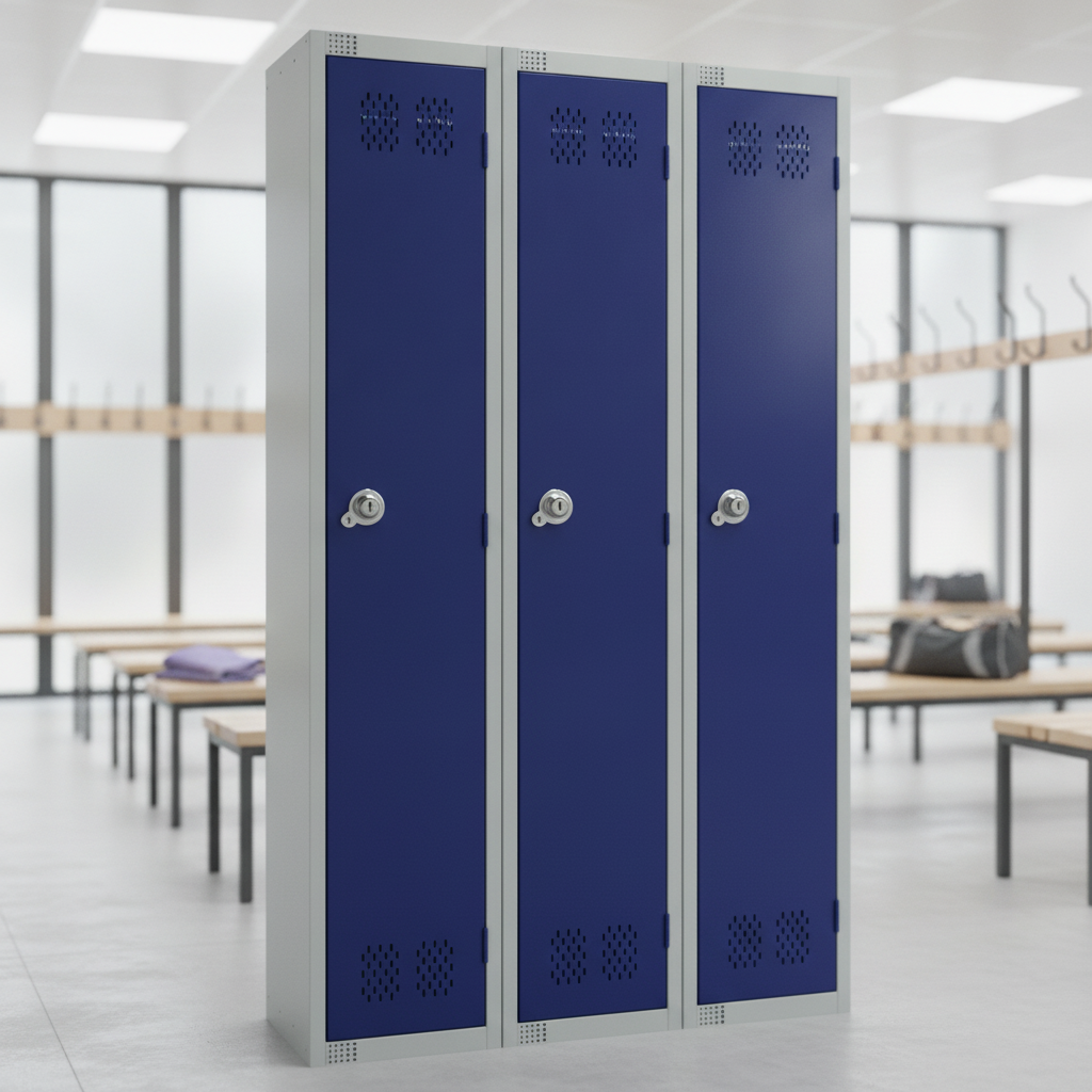 Powder Coated Steel Lockers 450mm Deep for Schools & Gyms