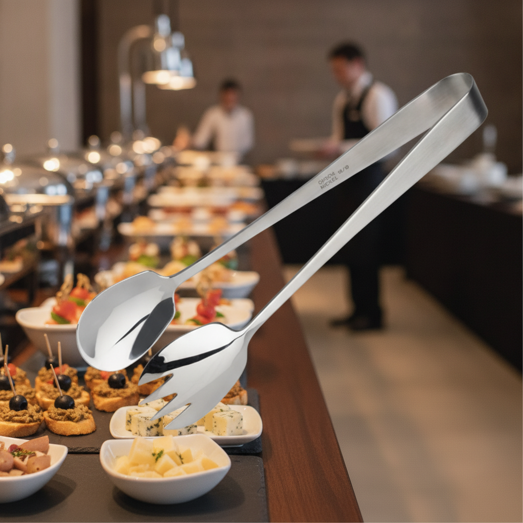Stainless Steel Appetiser Tongs 200mm for Buffets & Banquets