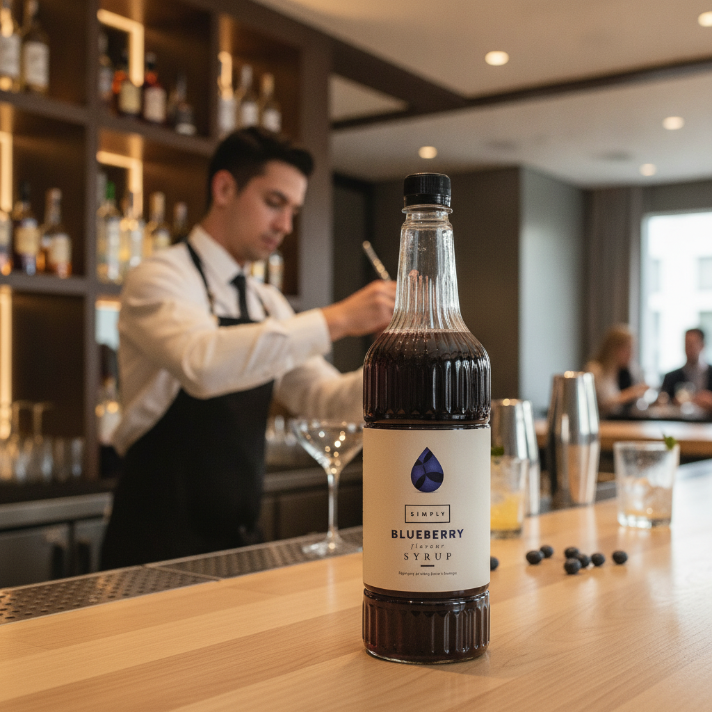 Blueberry Syrup 1L for Cocktails and Desserts