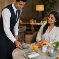 Saucers 150mm Grey Vitrified Ceramic for Hotel Breakfast Service (Pack of 12)