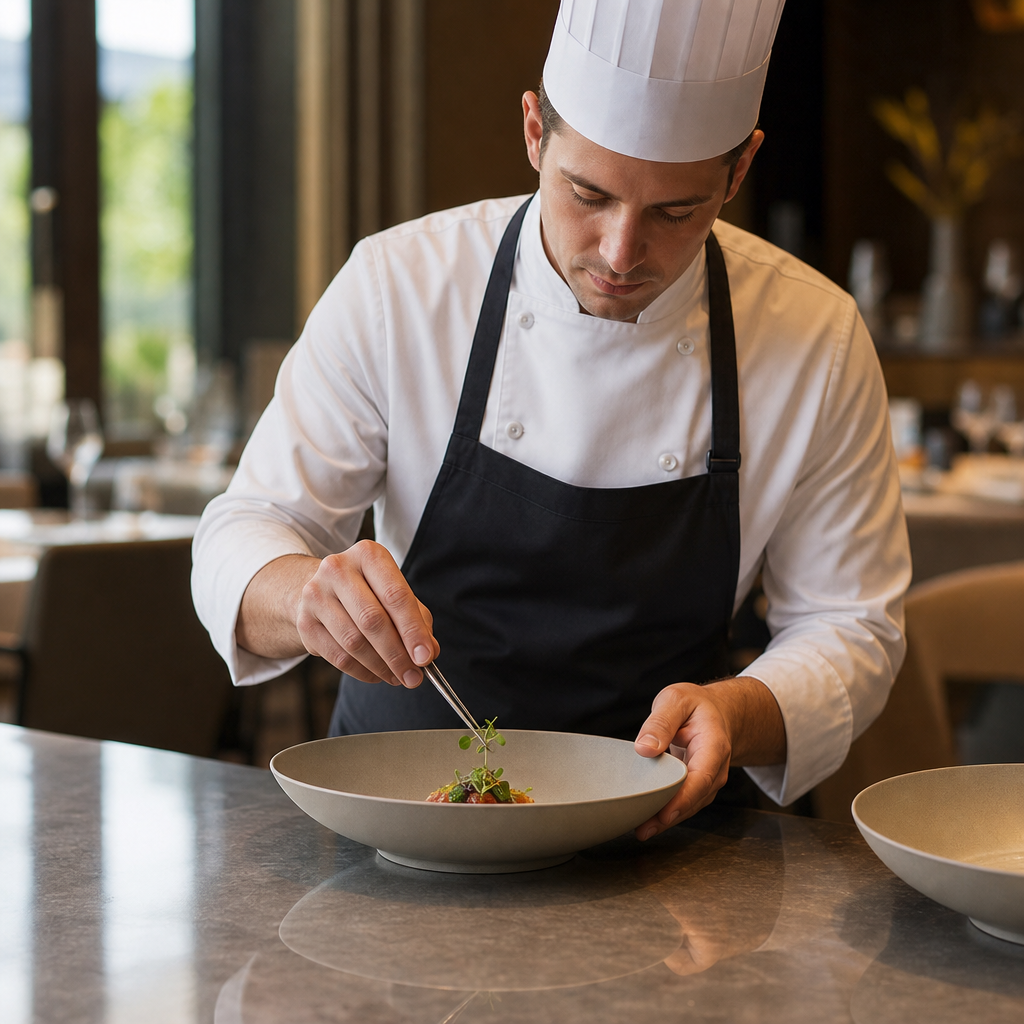 Deep Coupe Bowls 260mm Stoneware for Fine Dining (Pack of 2)