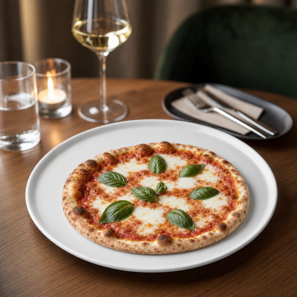 White Porcelain Pizza Plates 330mm for Restaurants & Cafés (Pack of 4)