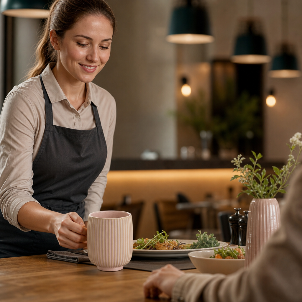 Mugs 320ml Stoneware for Modern Dining Spaces (Pack of 6)