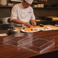 Plastic Sushi Tray Lid for Food Freshness (Pack of 2)
