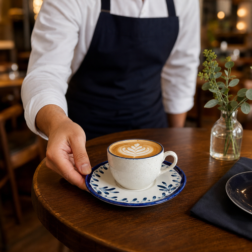 Cappuccino Saucers Inch 6.25 Stoneware for Eclectic Tabletop (Pack of 12)