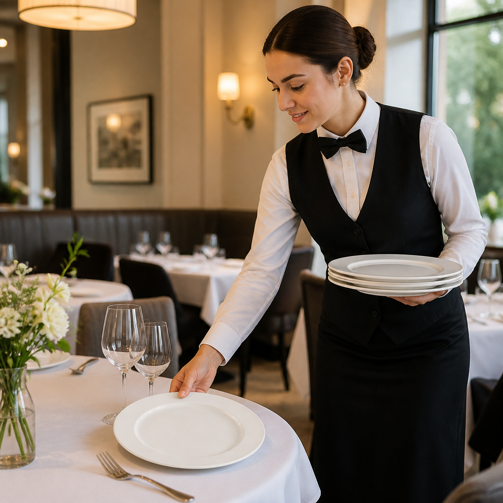 Plates 300mm Bone China for Hotels & B&Bs (Pack of 6)