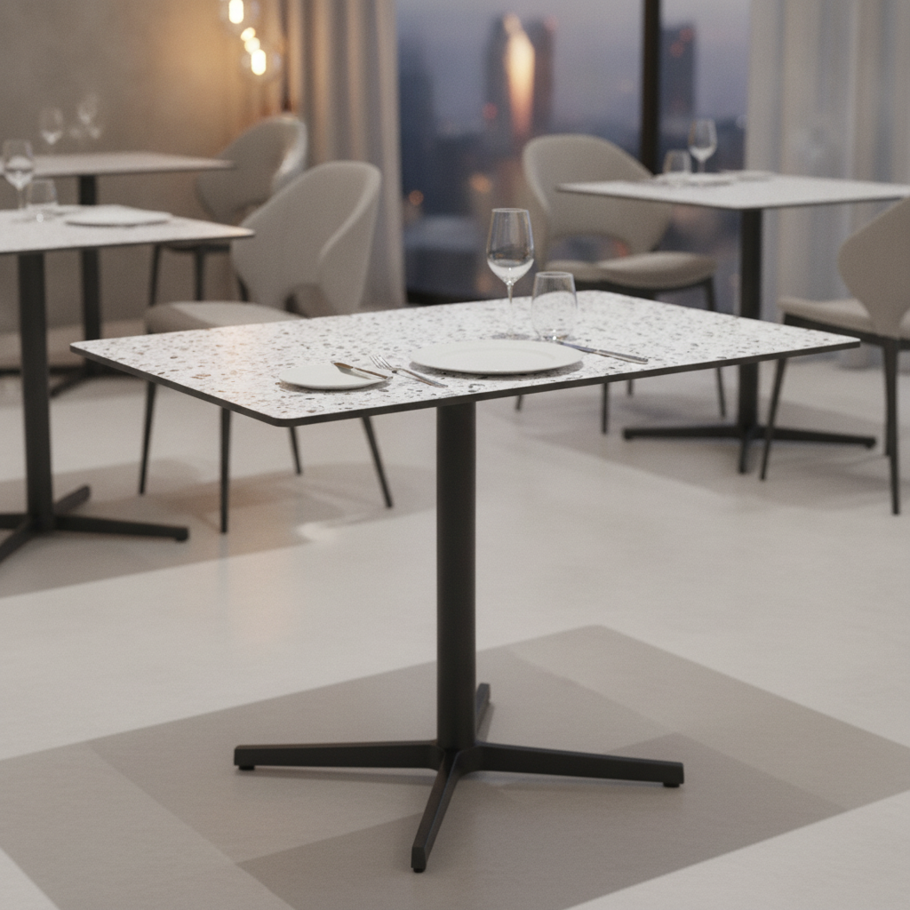 Laminate Rectangular Table Top 1190x690mm for Commercial Use