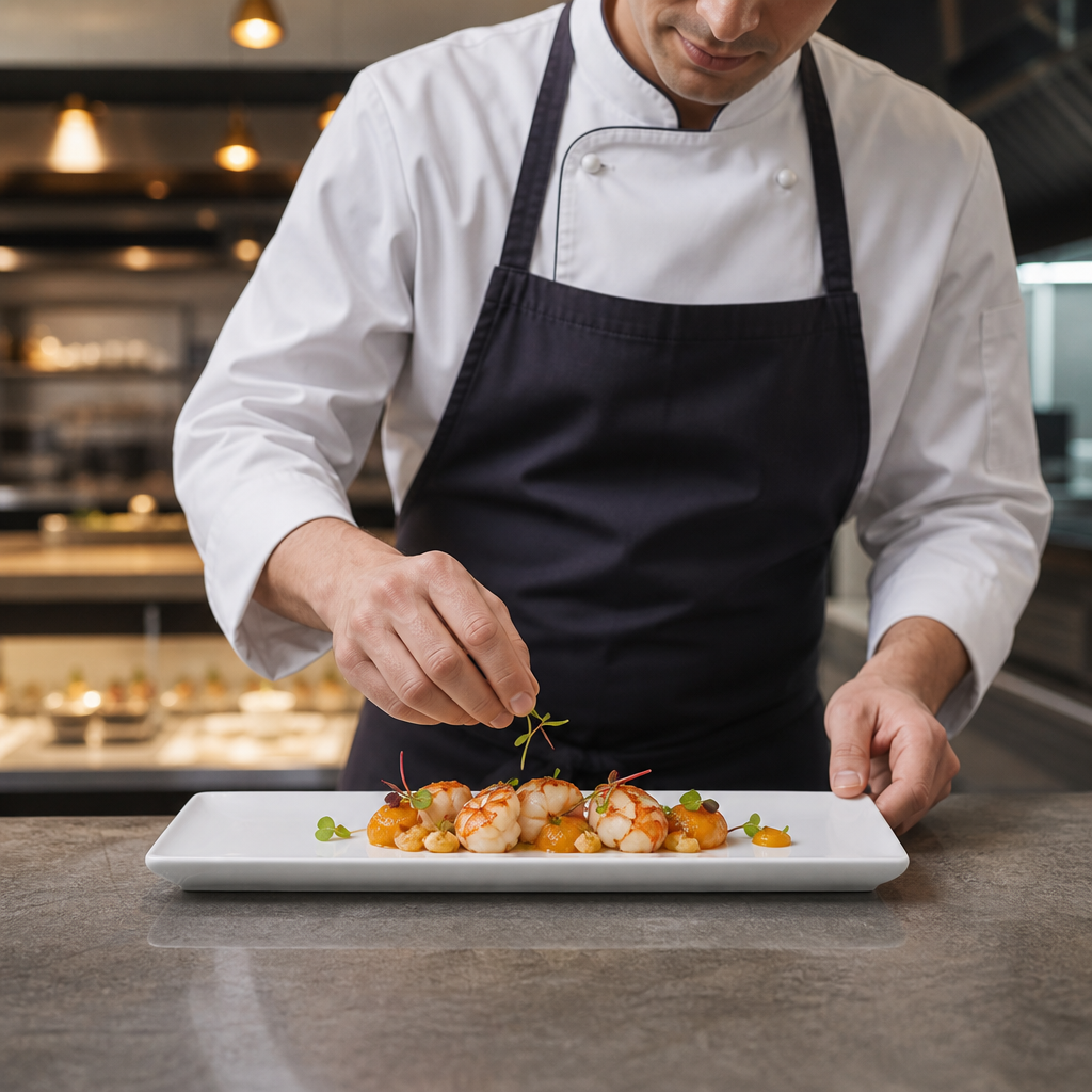 Oblong Plates x 300 90mm Vitrified Ceramic for Restaurants (Pack of 6)