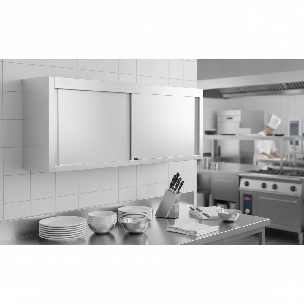 Stainless Steel Wall Cupboard 650x1500mm for Kitchen Storage