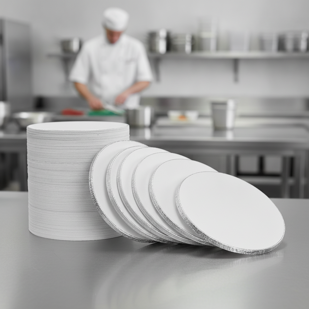 Paper & Foil Recyclable Lids for Round Foil Containers (Pack of 200)