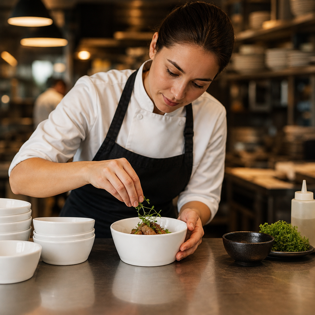 Sloping Edge Bowls 120mm Porcelain for Busy Catering Environments (Pack of 12)