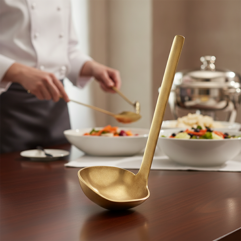 Stainless Steel Vintage Look Spoon 125mm for Buffets & Catering