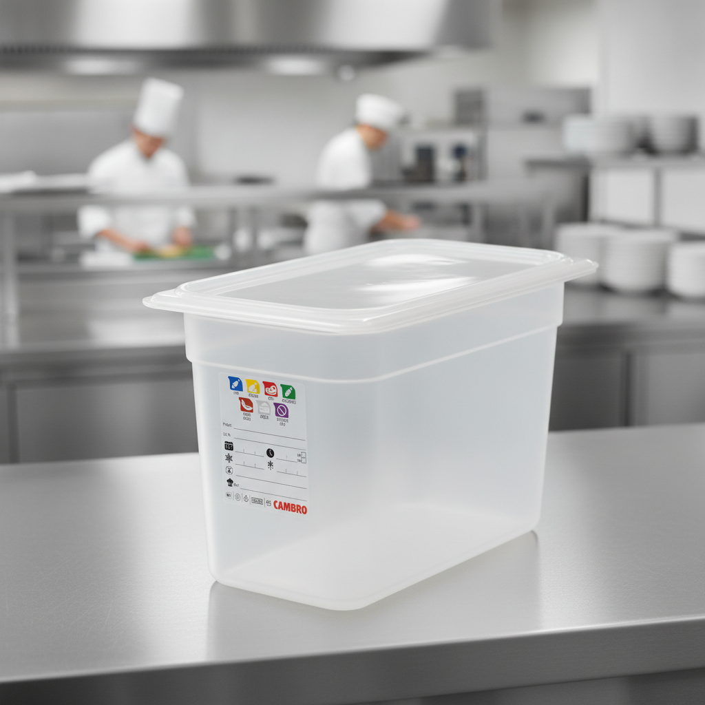 Polypropylene Food Storage Container 1/3 GN 200mm for Professional Kitchens