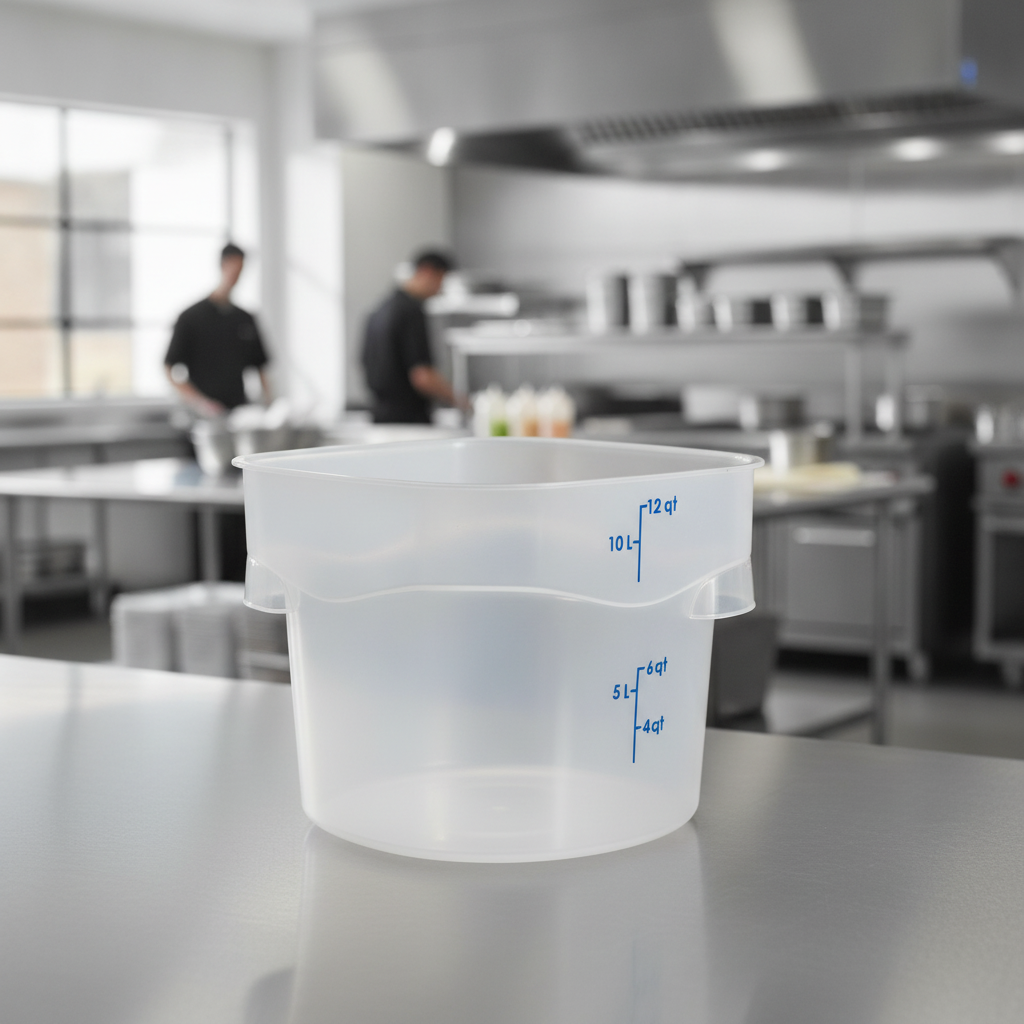 Polypropylene CamRound Container 11.4L for Efficient Food Storage