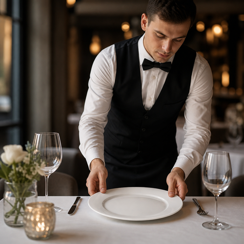 Broad Rim Dinner Plates 305mm Porcelain for Restaurants (Pack of 6)