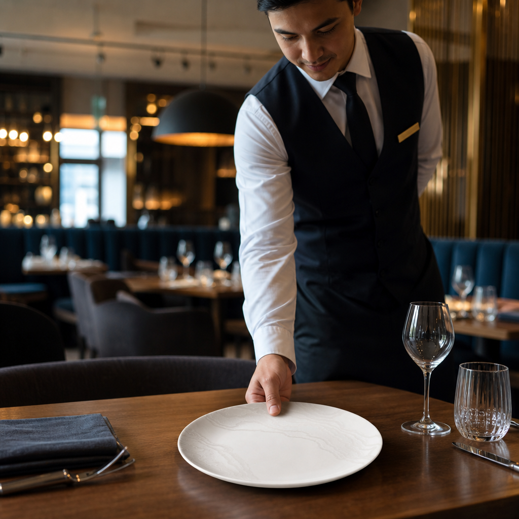Coupe Plates 260mm White Ceramic for Dining (Pack of 12)