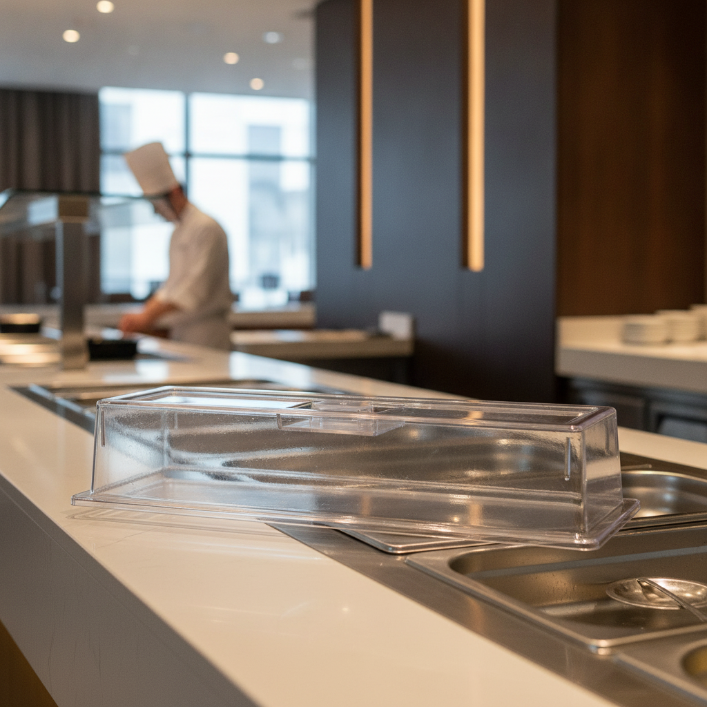 Polycarbonate Gastronorm Lid 2/4 for Buffet Presentation