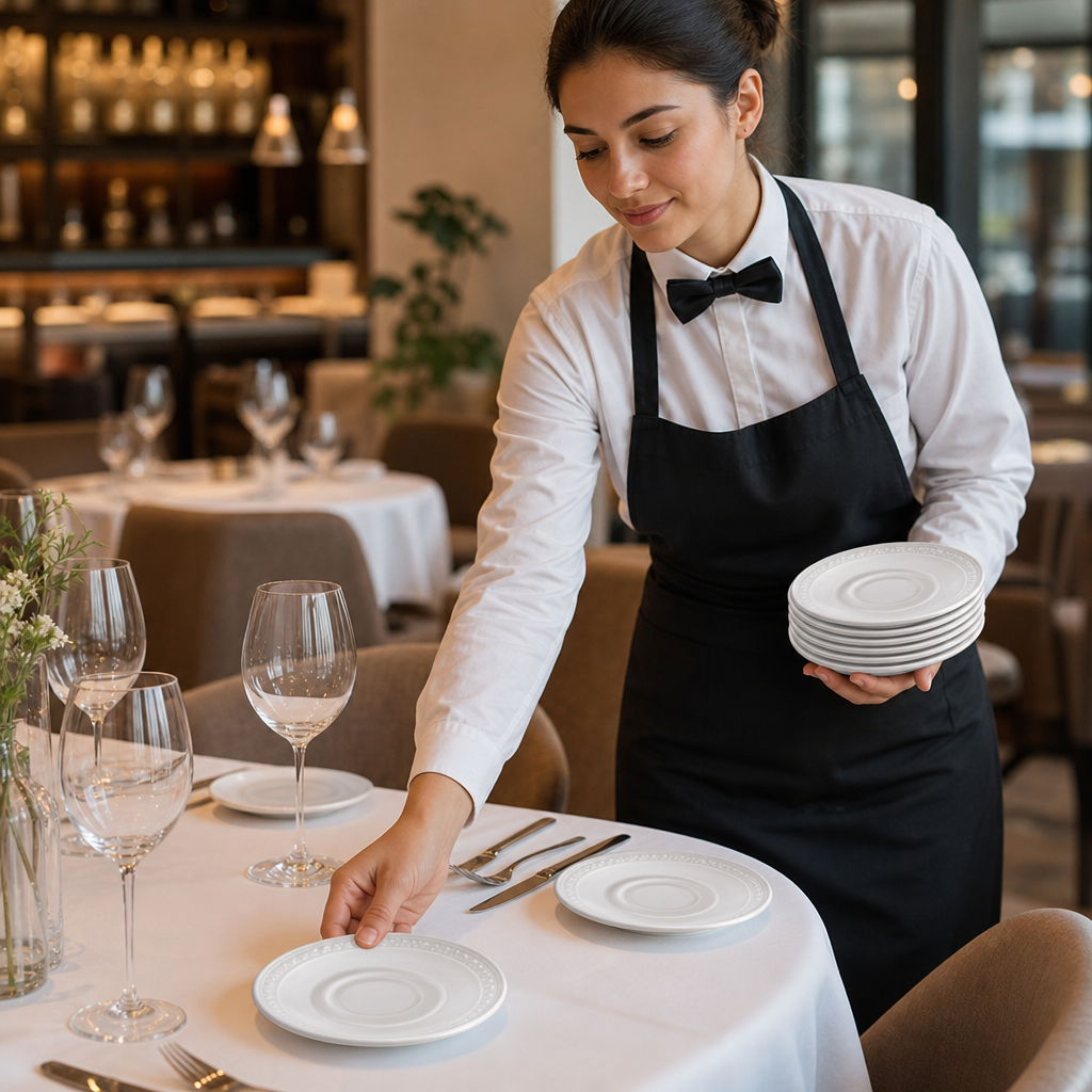 Alumina Accent Saucers 150mm Vitrified Ceramic for Dining Occasions (Pack of 12)