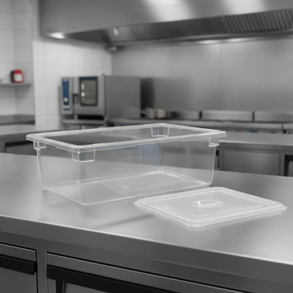 Clear ABS Storage Container 30L for Professional Kitchens