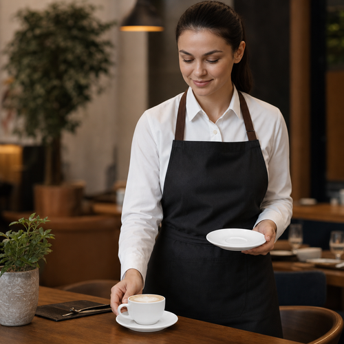 Cappuccino Saucers 160mm Vitrified Porcelain for Cafés & Restaurants (Pack of 12)