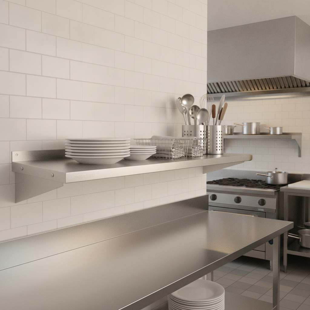 Stainless Steel Kitchen Shelf 1200mm for Efficient Storage