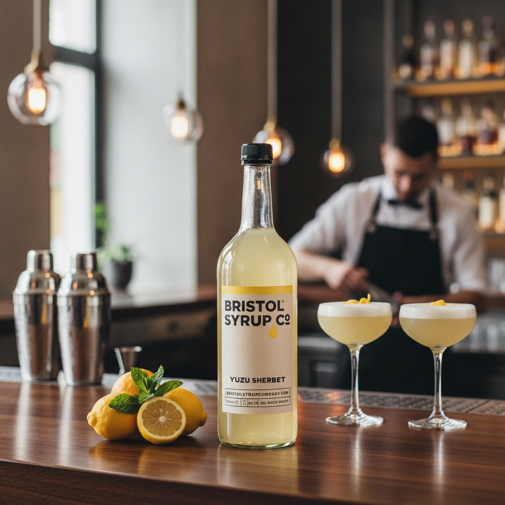 Yuzu Sherbet Syrup 750ml for Creative Cocktails