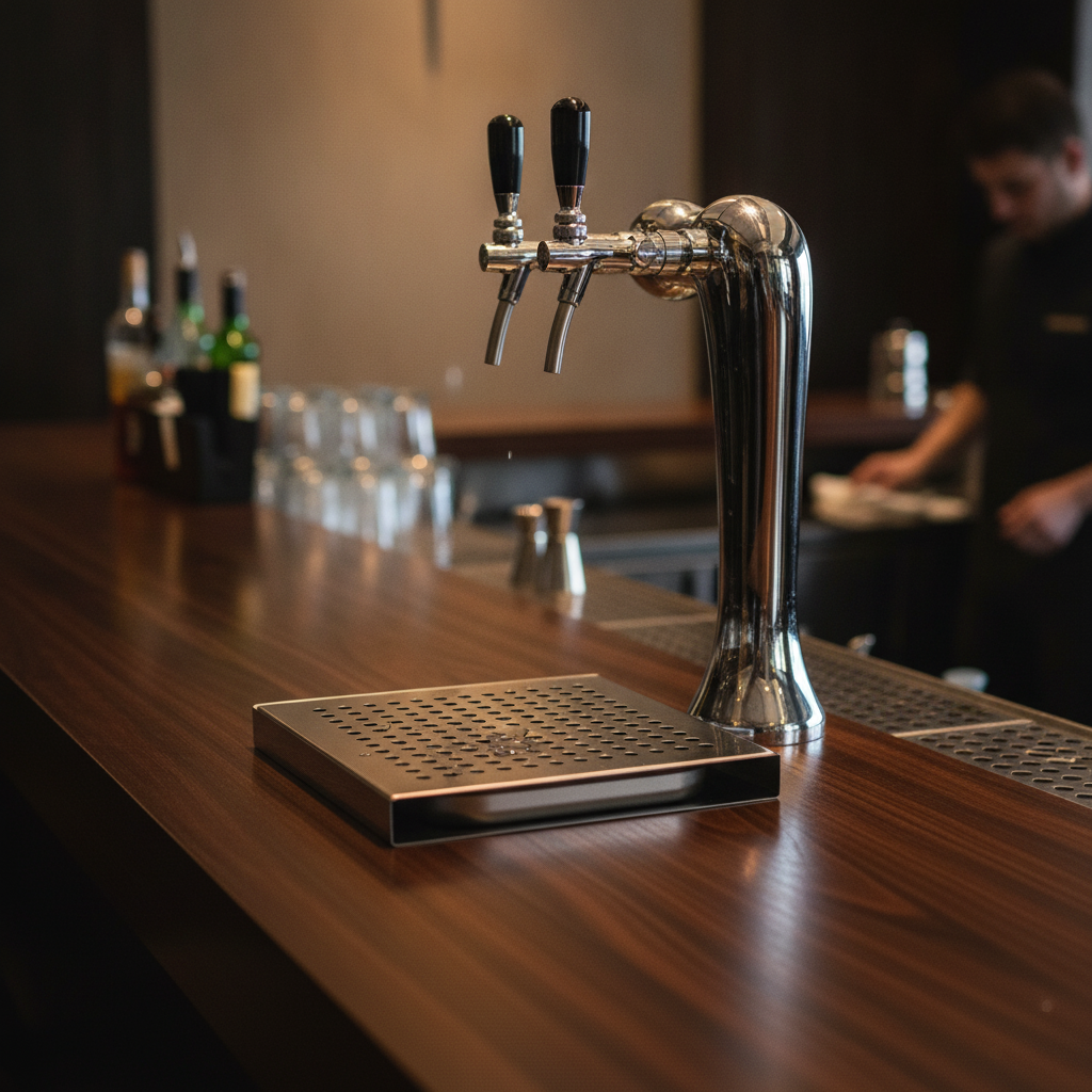 Stainless Steel Drip Tray 150x150mm for Bars & Pubs