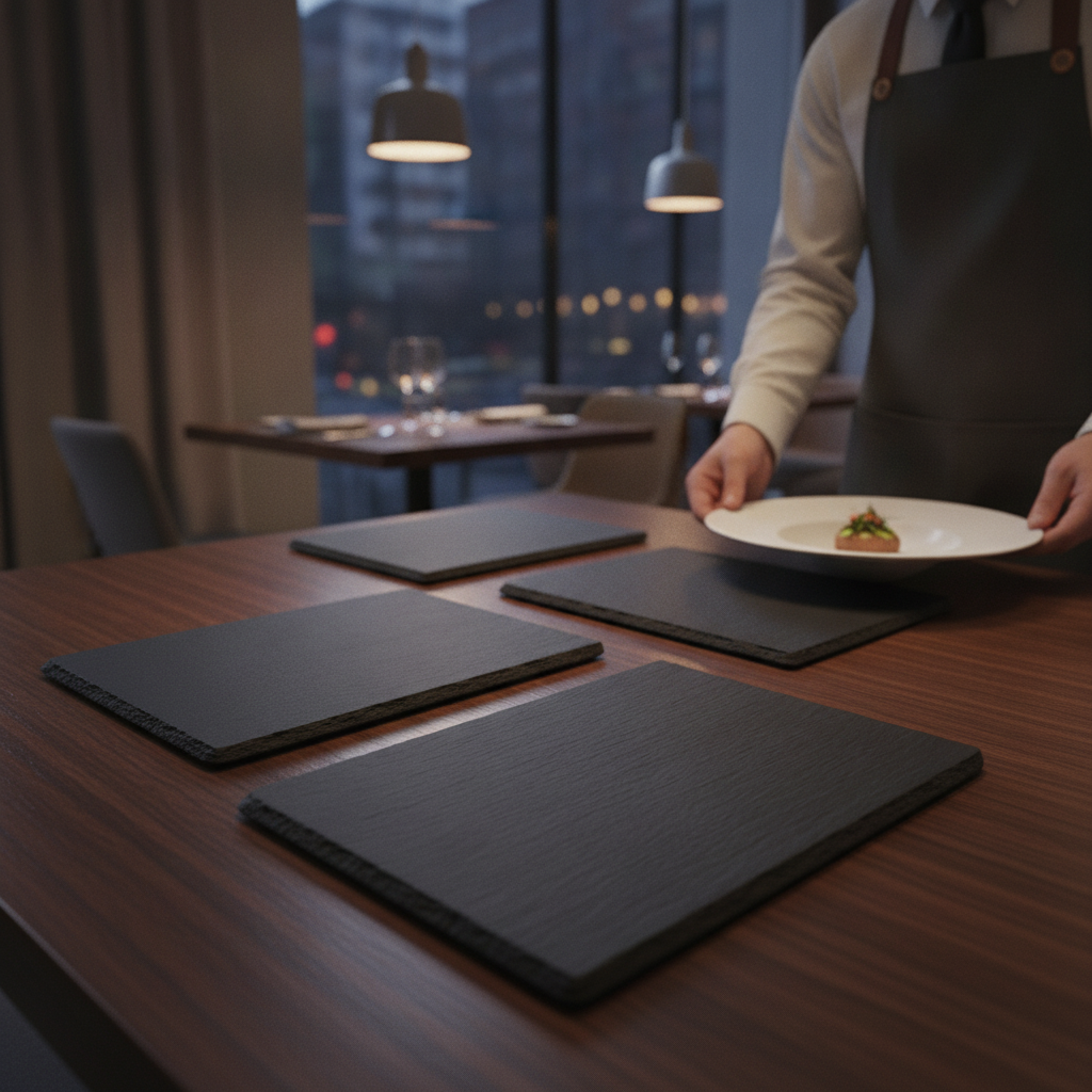 Melamine Rectangular Platter Slate 1/4-1/1 GN for Buffets & Events