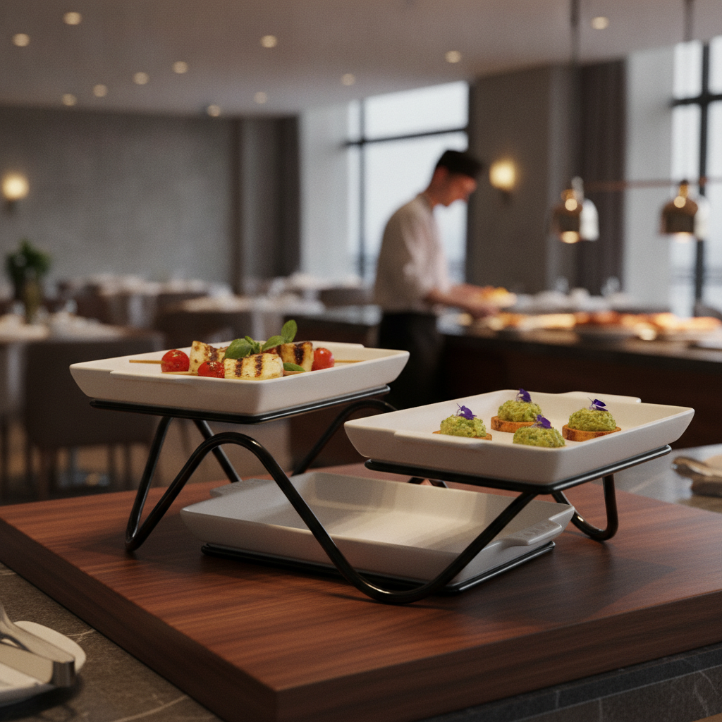 Metal Buffet Stand 200x95mm for Elegant Food Presentation