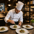 Square Plates 215mm Grey Porcelain for Restaurants & Cafés (Pack of 12)