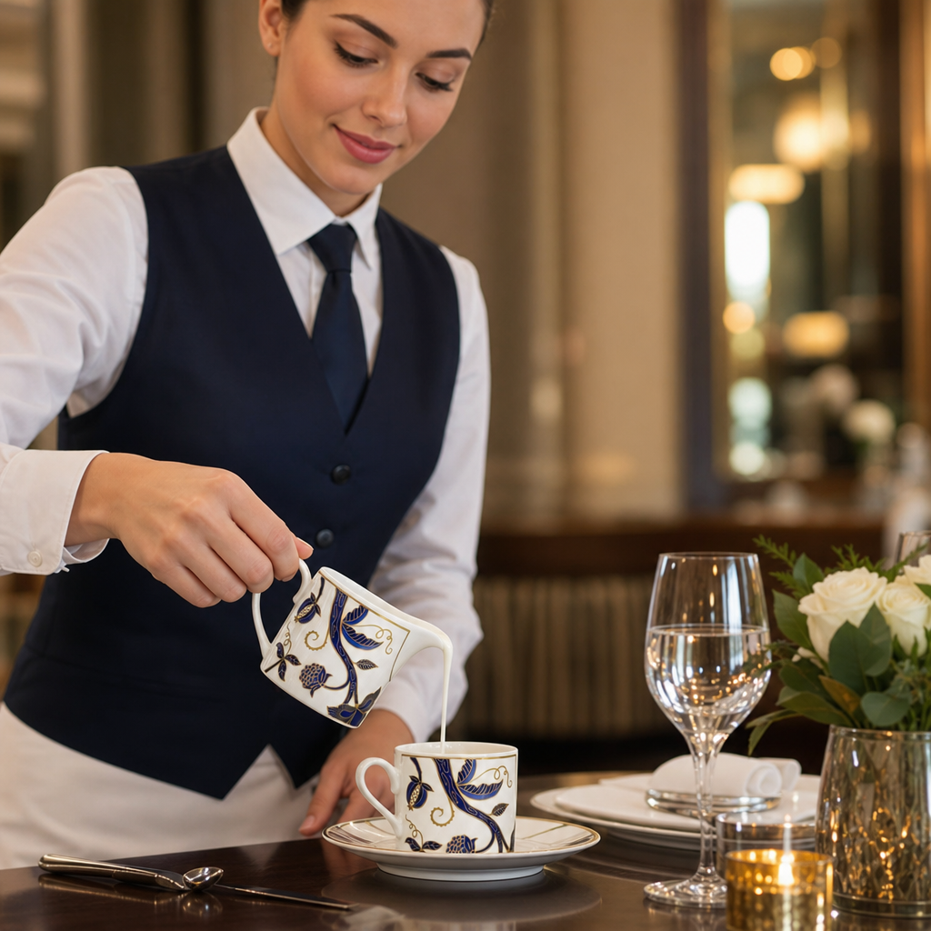 Bone China Coupe Milk Jugs 220ml in Dark Blue for Upscale Dining (Pack of 12)