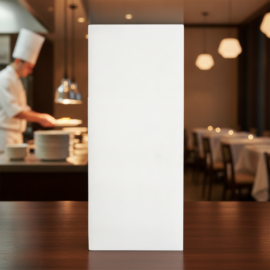 Premium White Paper Dinner Napkins 48x40cm for Catering (Pack of 400)
