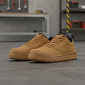Synthetic Leather Low Safety Trainers Wheat for Professional Use