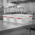 Polypropylene 10L Gastronorm Food Container for Professional Kitchens (Pack of 4)