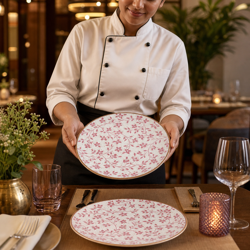 Alumina Coupe Plates 280mm Vitrified Ceramic for Dining (Pack of 12)