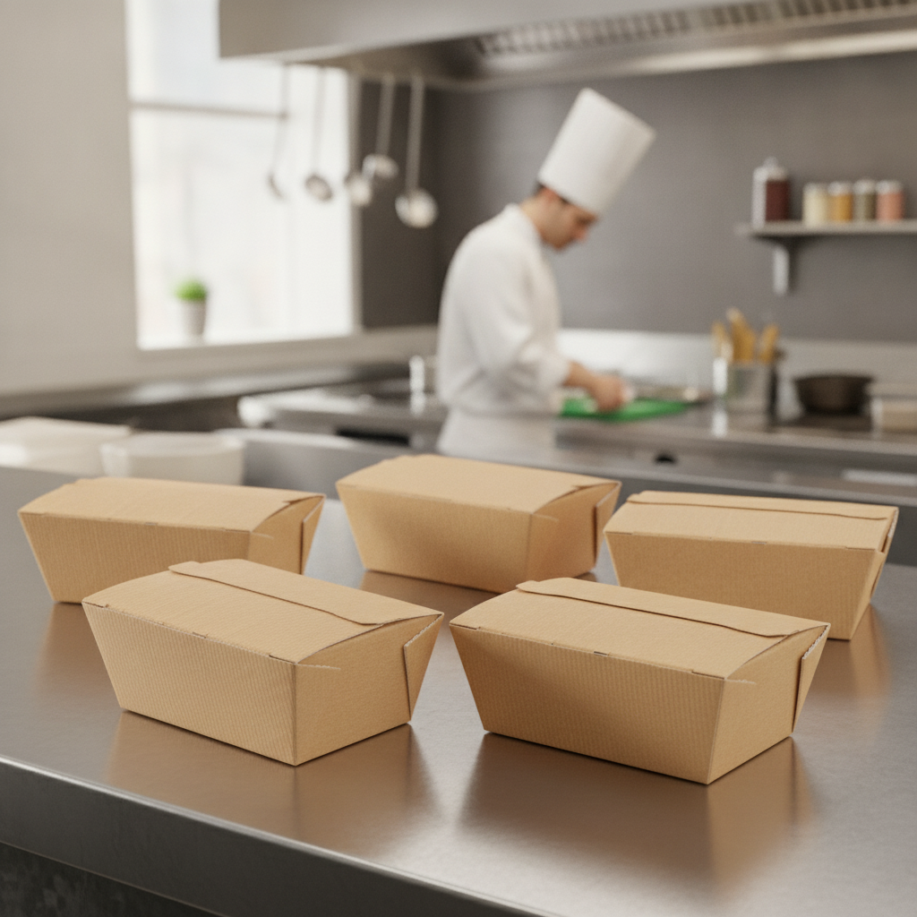 Paperboard Food To Go Box for Hot and Cold Foods (Pack of 360)