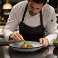 Deep Coupe Plates 281mm Grey Porcelain for Restaurants & Cafés (Pack of 12)